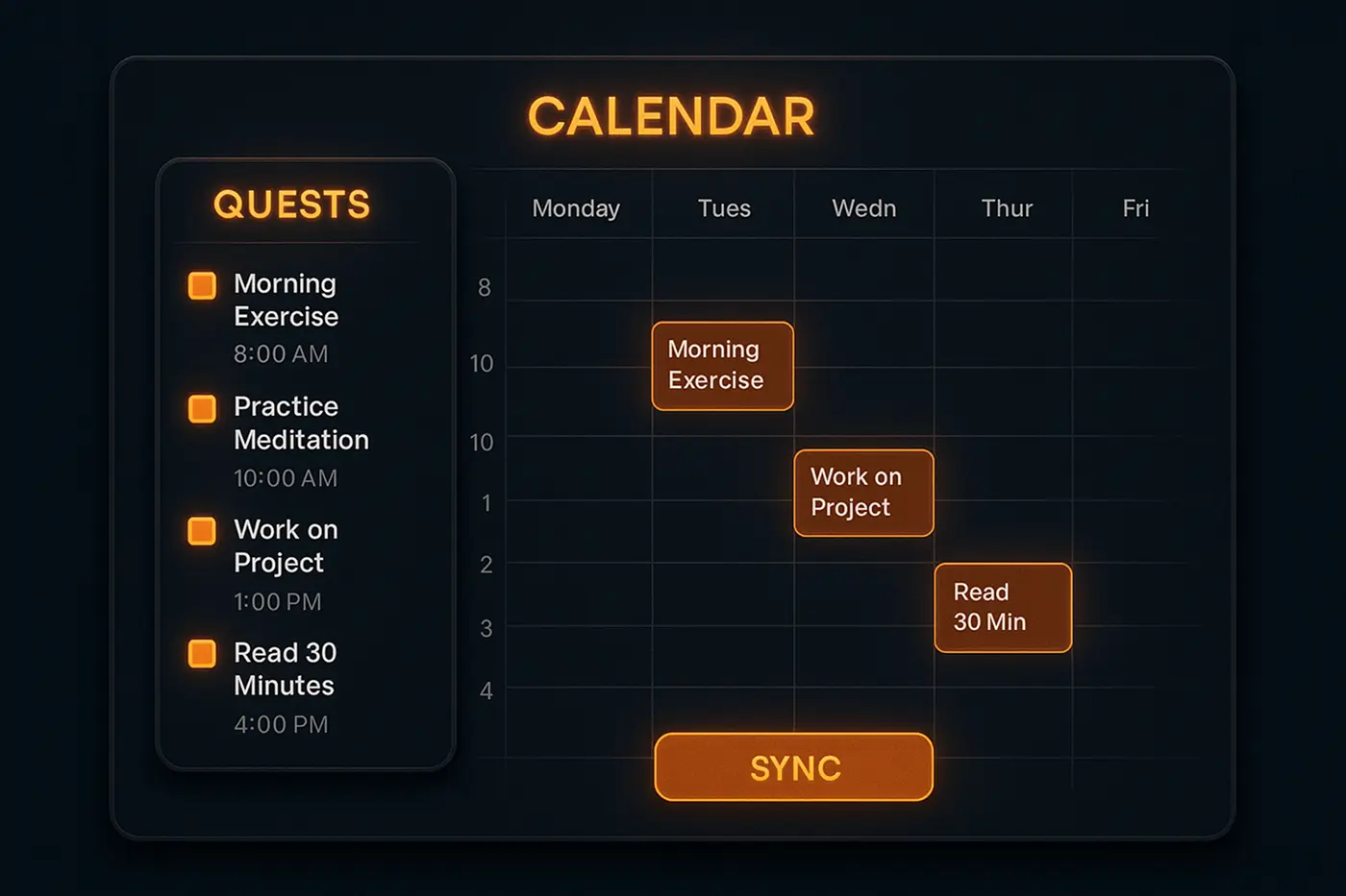 Calendar sync illustration